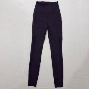 Lululemon Swift Speed High-Rise Tight 28" Black Size 4 Mesh Running Leggings